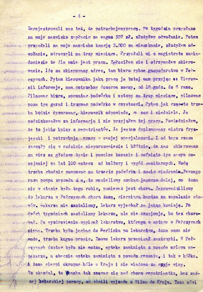 KKE 5874-5.jpg - Dok. Zażalenie Antoniego Graszko do Biura Skarg i Zażaleń przy Radzie Państwa w Warszawie w sprawie zmiany miejsca zamieszkania (na Gdańsk), Pełczyce, 1959 r.